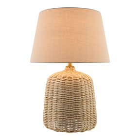 Modern European furniture - Beige Rattan Table Lamp - www.oroa.com