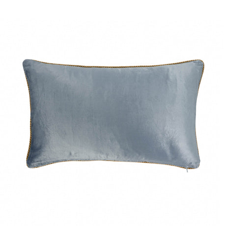 Venice Blue Silk Velvet Throw Pillow Cover 12 X 20