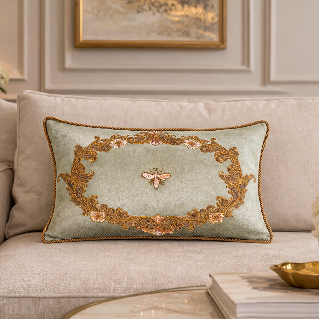 Venice Silk Velvet Throw Pillow Cover 12 X 20