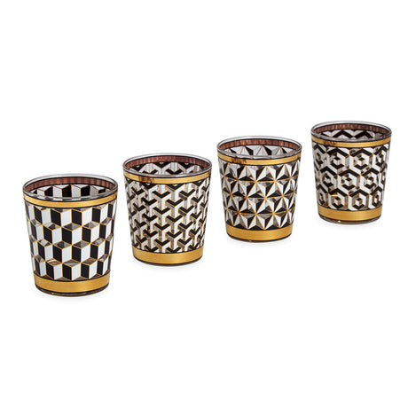 Gold Detail Glassware Set (4) | Jonathan Adler Versailles | Oroa.com