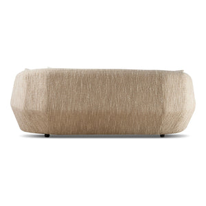 3 Seater Beige Fabric Sofa | OROA Modern Belinda | Oroa.com