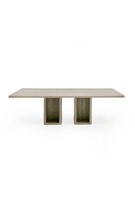   Rectangular Travertine Dining Table | Oroa.com