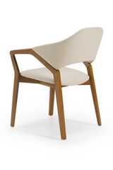 Cream Vegan Leather Dining Chair | OROA Modern Ocasio | Oroa.com