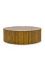 Reeded Walnut Round Coffee Table | OROA Modern Espana | Oroa.com