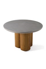 Walnut Base Round Dining Table | OROA Modern Bateman | Oroa.com