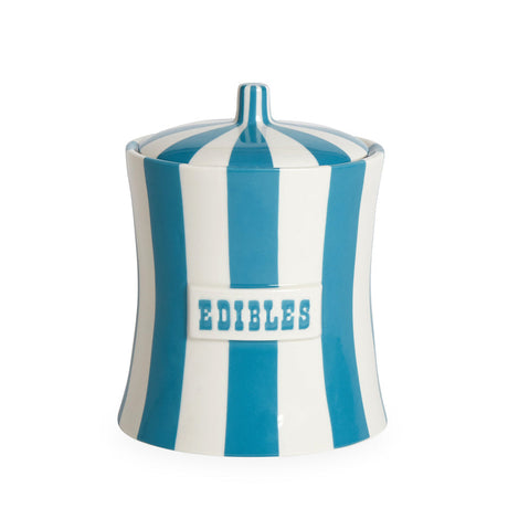 Vertical Striped Porcelain Canister | Jonathan Adler Vice | Oroa.com