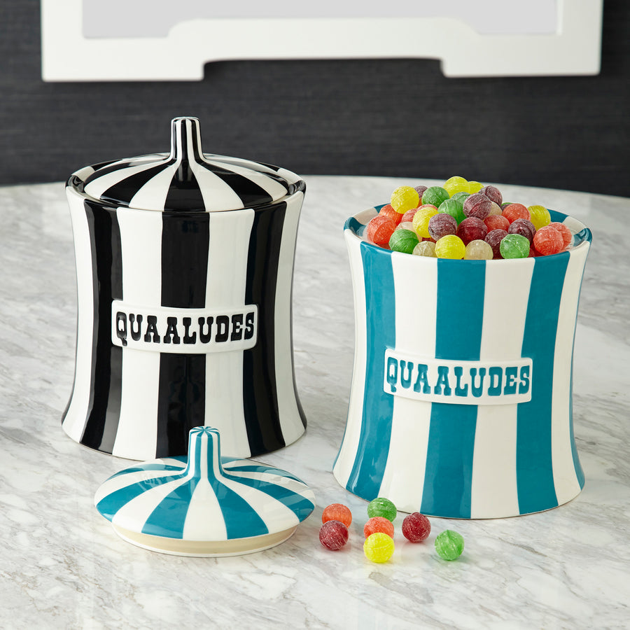 Black & White Porcelain Canister | Jonathan Adler Vice | Oroa.com