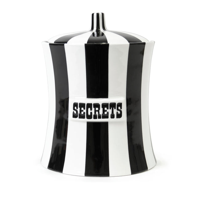 Black & White Porcelain Canister | Jonathan Adler Vice Secrets | Oroa.com