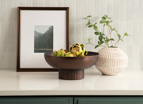 Rooks Ribbed Metal Bowl