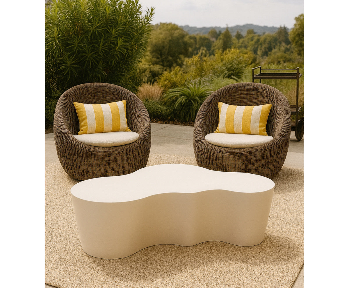 white coffee table outdoor - www.oroa.com