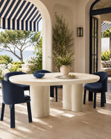 Caspian Oval Concrete Dining Table - OROA