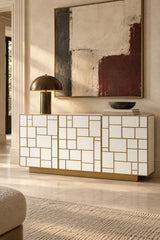 white wood sideboard 