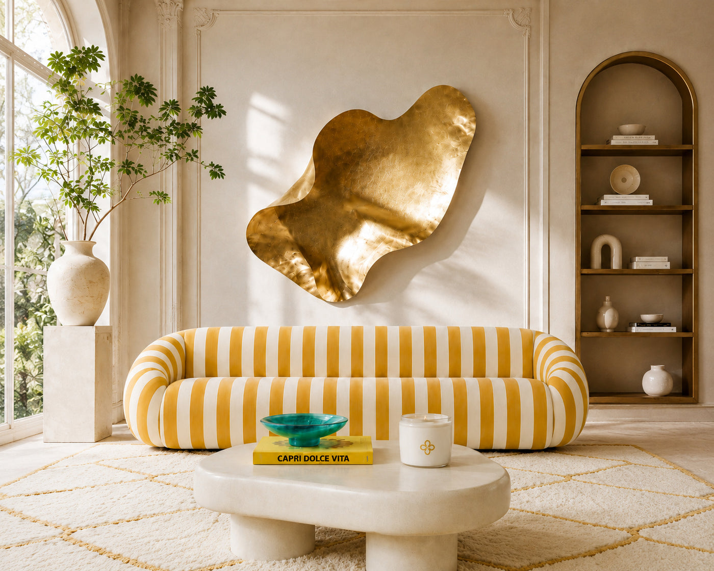 yellow stripe sofa solare - oroa.com