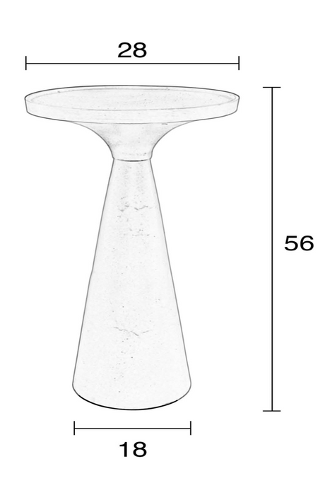 Cast Aluminum Side Table | Zuiver Floss | Oroa.com