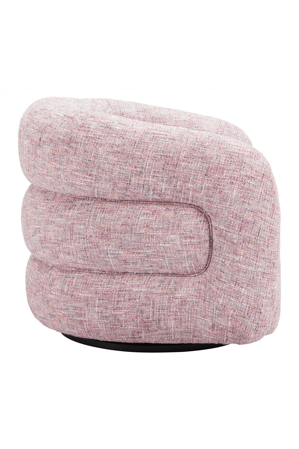   Pink Tweed Swivel Chair | Oroa.com