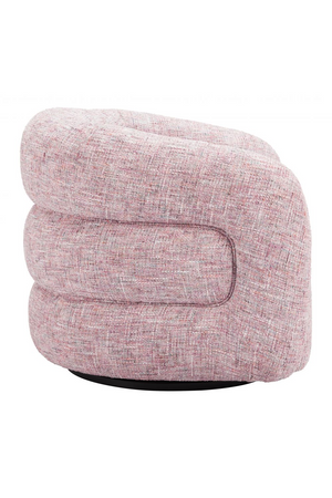   Pink Tweed Swivel Chair | Oroa.com