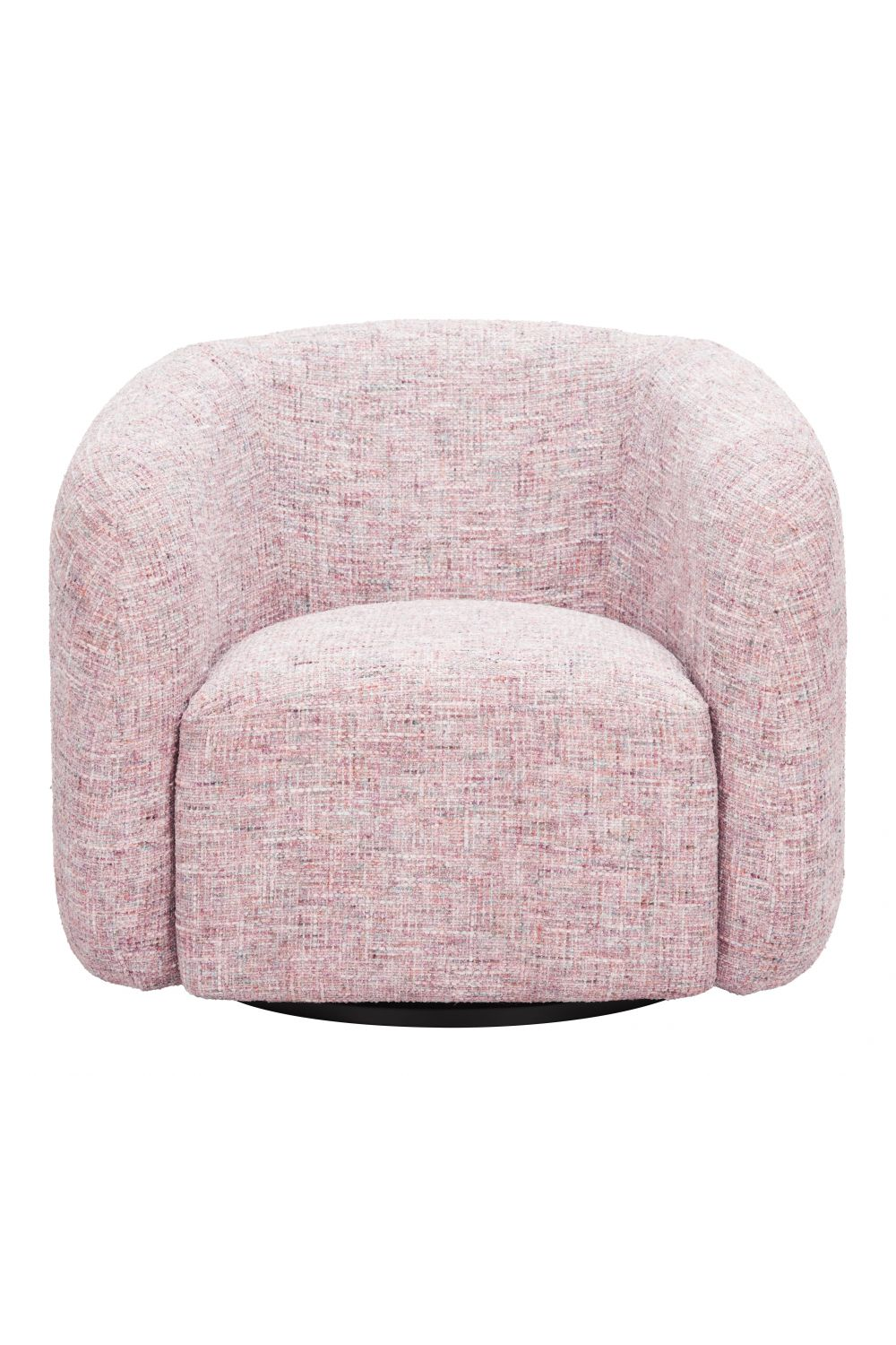   Pink Tweed Swivel Chair | Oroa.com