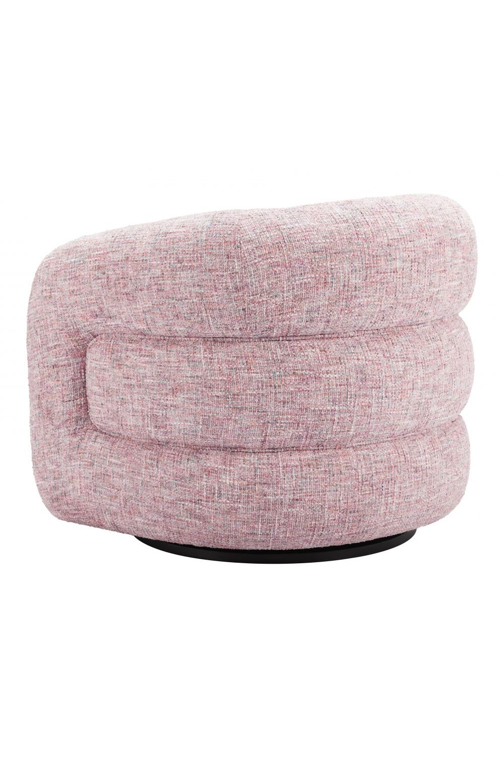   Pink Tweed Swivel Chair | Oroa.com