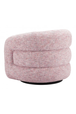   Pink Tweed Swivel Chair | Oroa.com