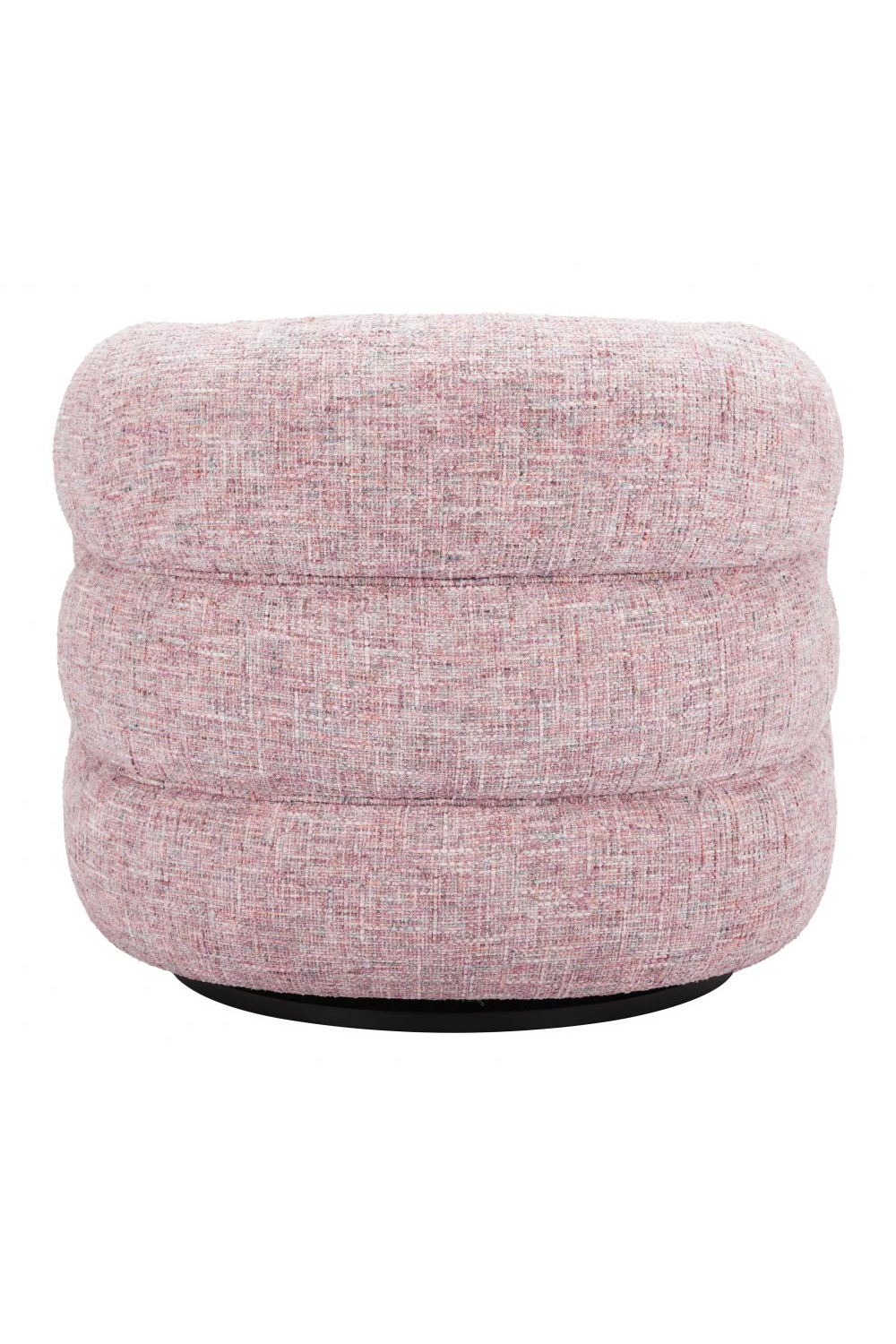  Pink Tweed Swivel Chair | Oroa.com