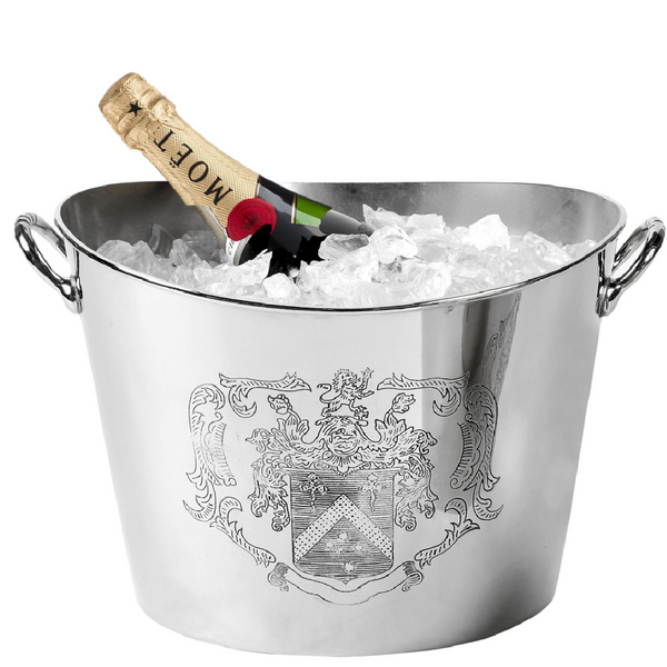 Champagne Ice Bucket With Silver Finish and Metal Build With Premium  Quality and Look ice bucket