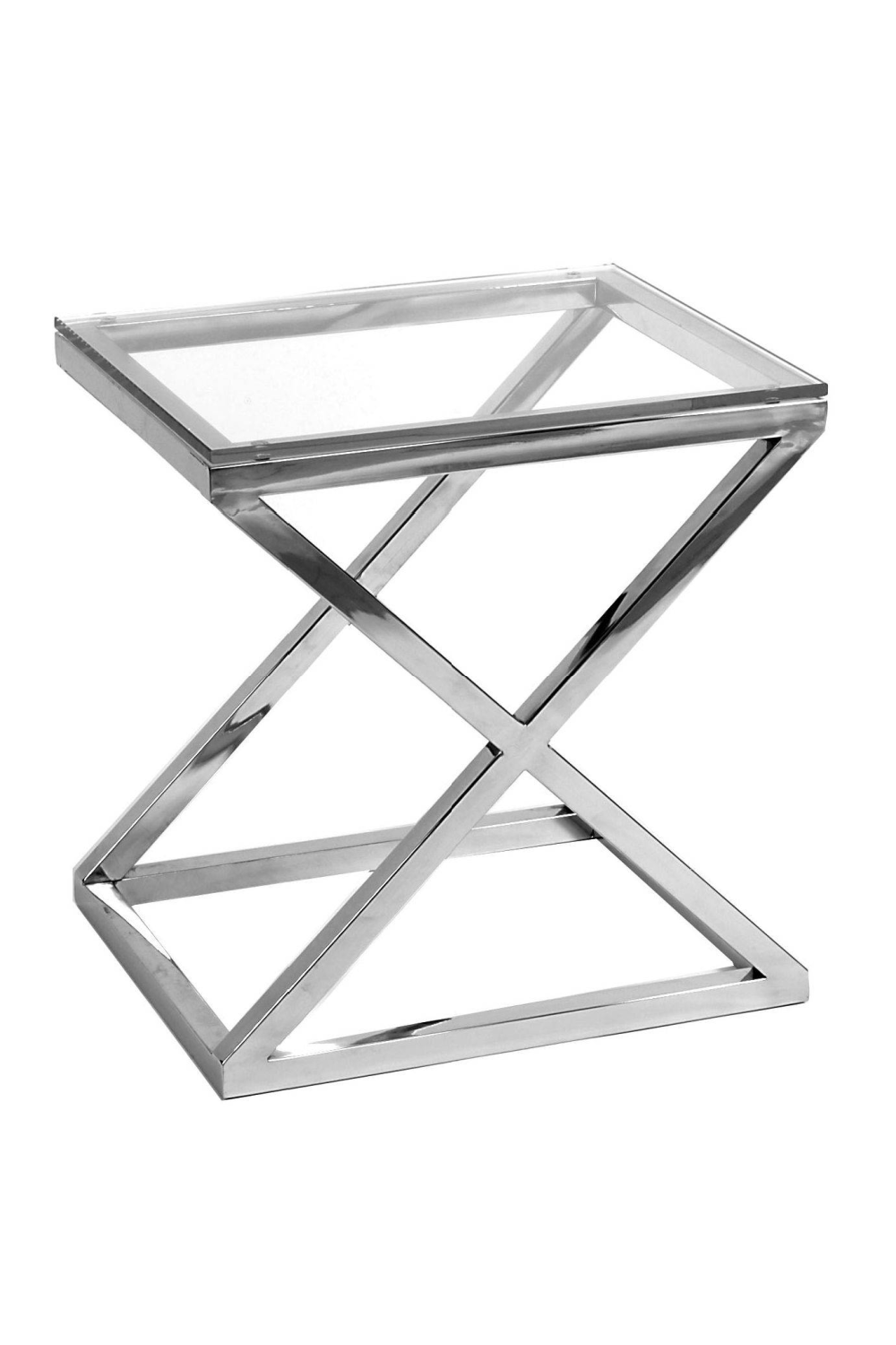 Glass Side Table | Eichholtz Criss Cross | OROA