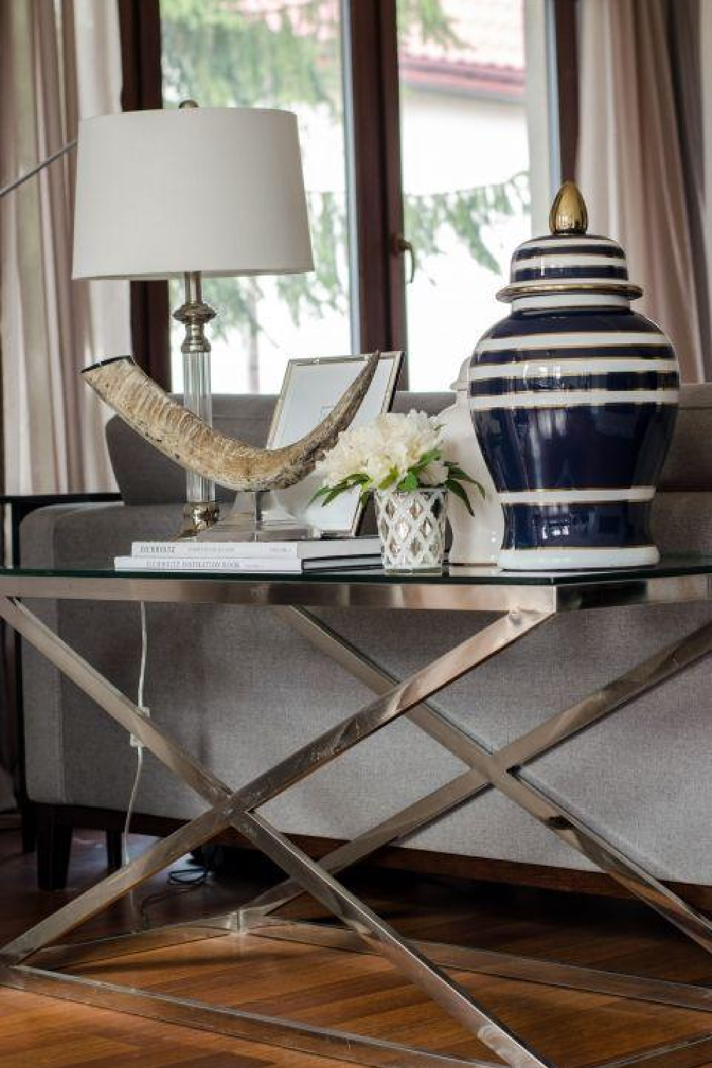 Modern Console Table Eichholtz Criss Cross