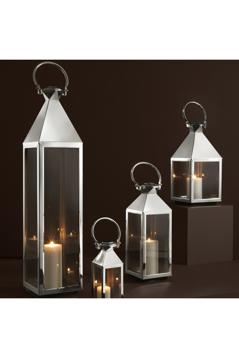Glass Lantern with Handle | Eichholtz Vanini L | OROA