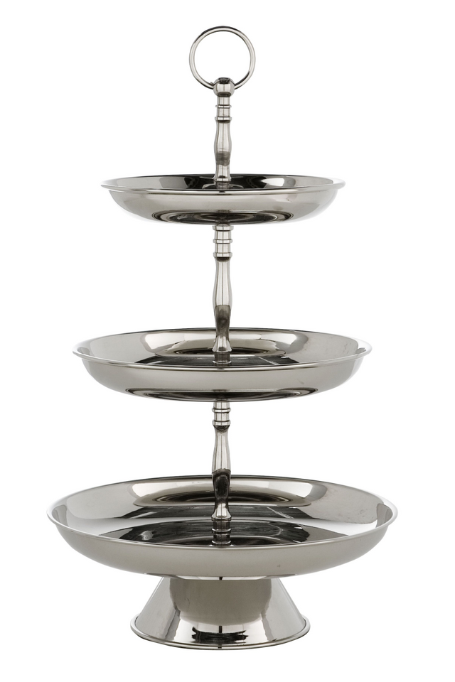 Silver Triple Cake Stand | Eichholtz Oriole | OROA