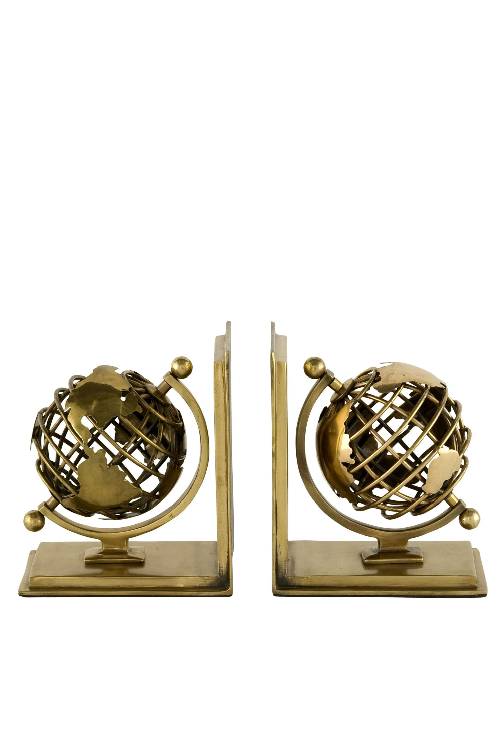 Brass Bookend Set | Eichholtz Globe | OROA