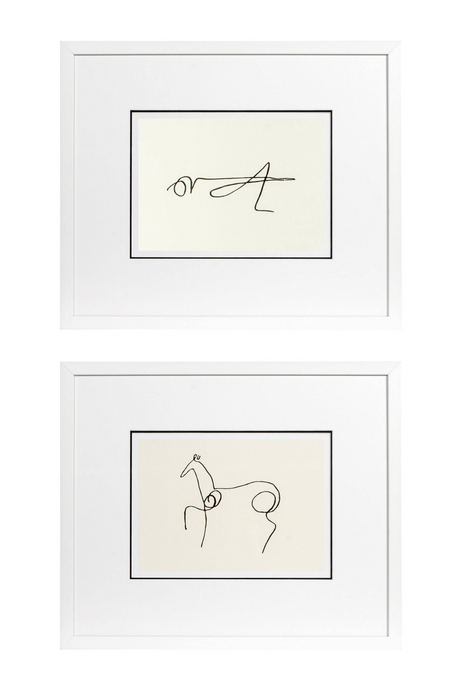 Grasshopper and Horse Print (Set of 2) | Eichholtz Picasso | OROA