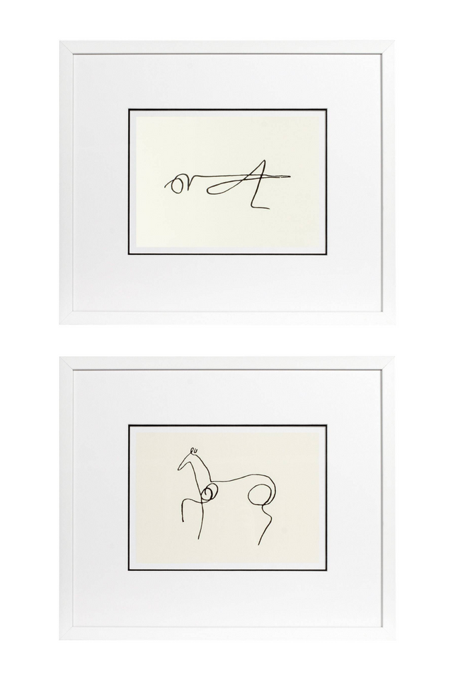 Grasshopper and Horse Print (Set of 2) | Eichholtz Picasso | OROA