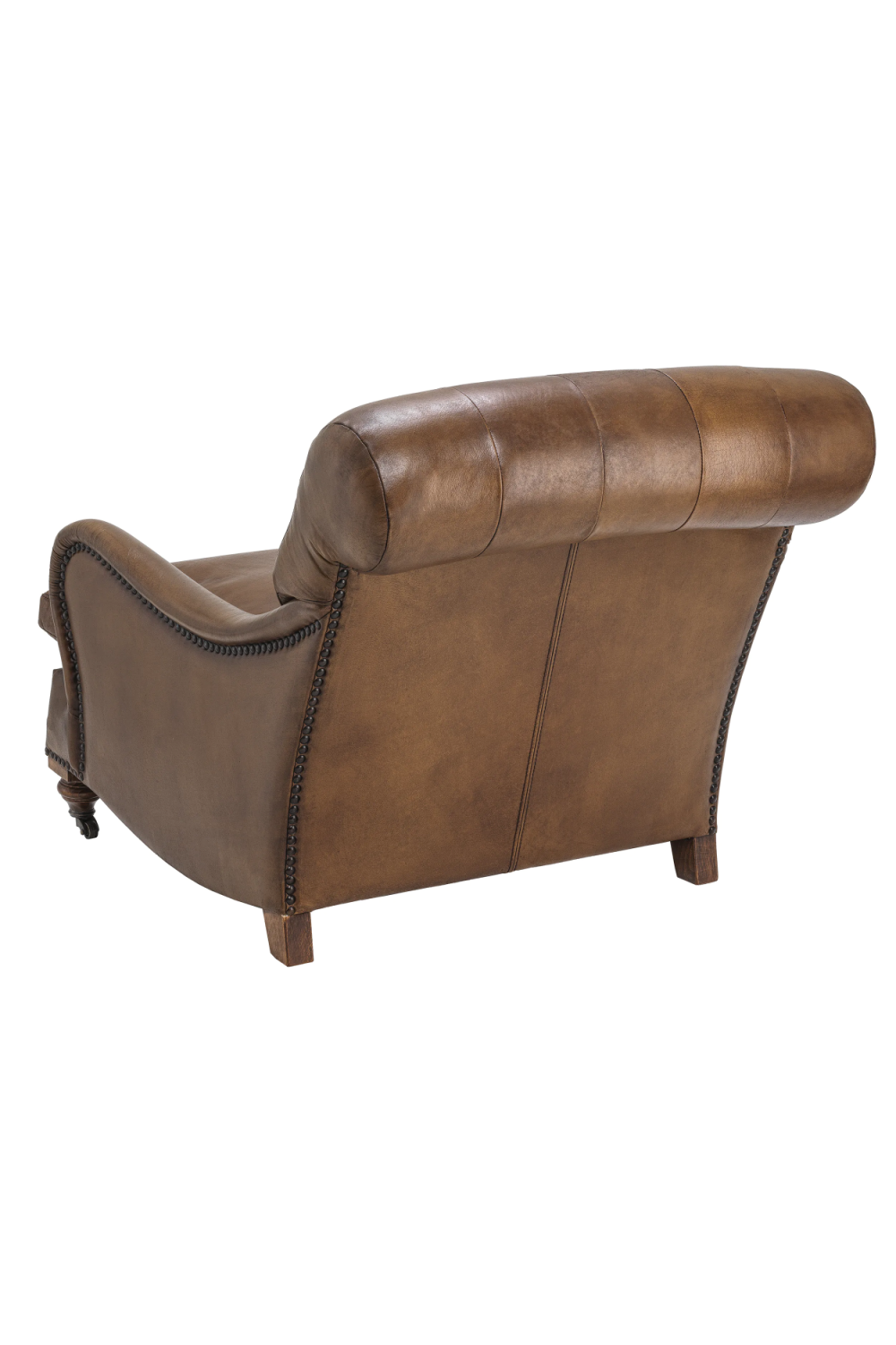 Tufted leather club online chair