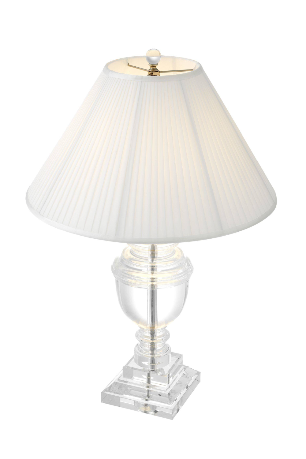 Stilla Table Lamp (Antique Brass Finish & Crystal Glass) - Eichholtz