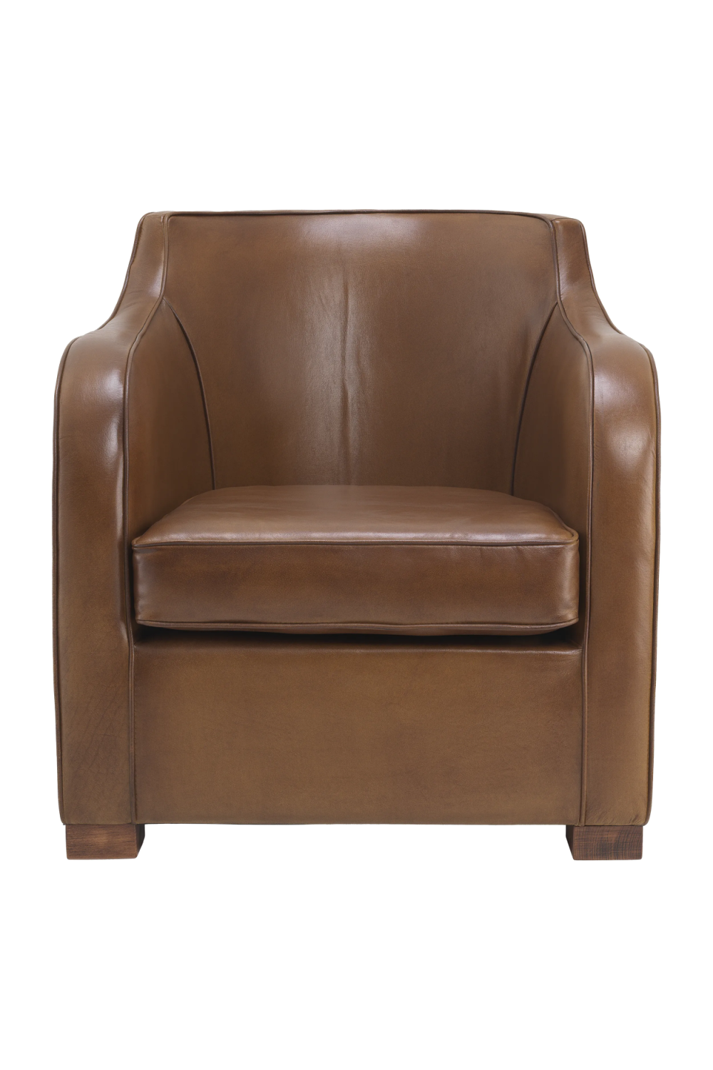 Tobacco Leather Side Chair | Eichholtz Club Berkshire | Oroa.com