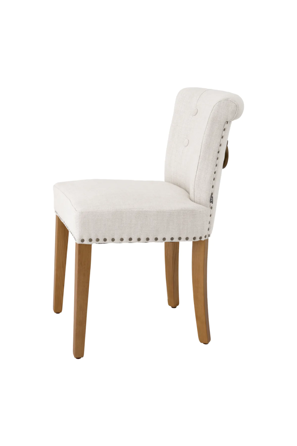 Linen Studded Dining Chair Eichholtz Largo OROA