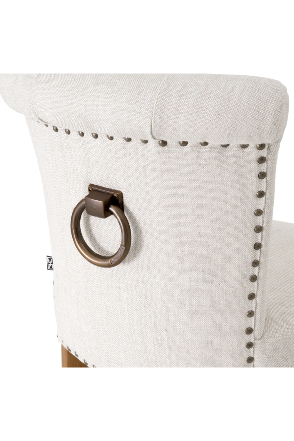 Linen Studded Dining Chair | Eichholtz Largo | Oroa.com