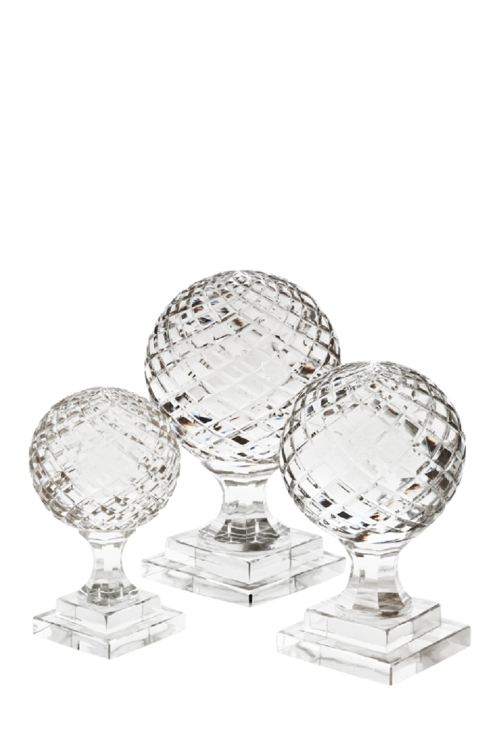 Round Glass Object (set of 3) | Eichholtz Arabesque | Oroa.com
