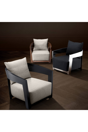 Wooden Frame Retro Armchair | Eichholtz Rubautelli | Oroa.com