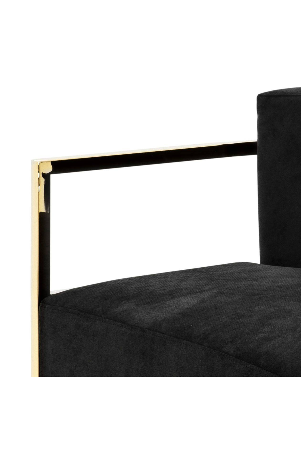 Black Velvet Swivel Chair | Eichholtz Emilio | Oroatrade.com