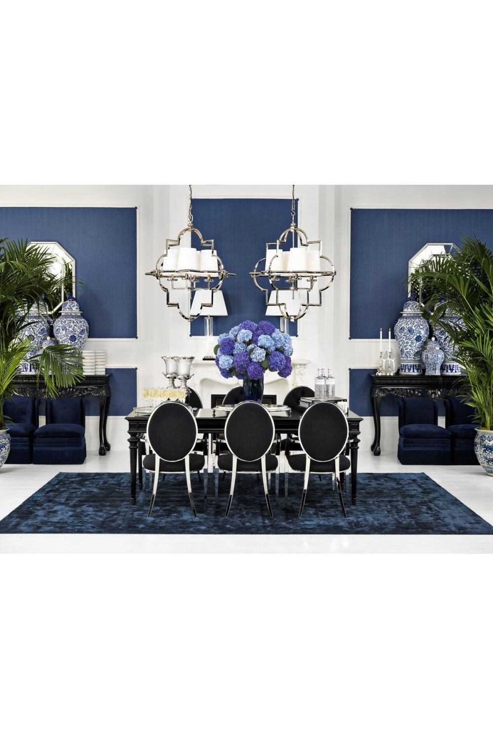 Sapphire blue dining discount chairs