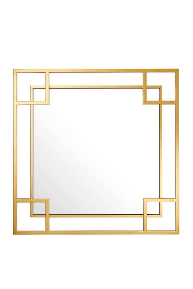 Art Deco Gold Geometric Frame Mirror | Eichholtz Morris | Oroa.com