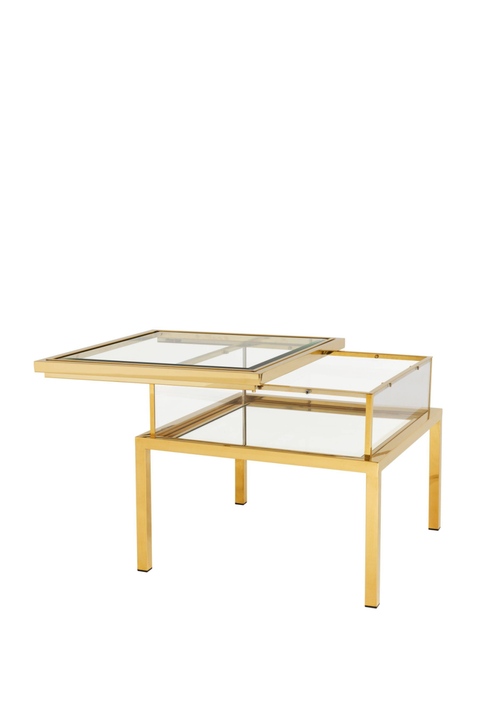Gold Sliding Top Side Table | Eichholtz Harvey | OROA.com