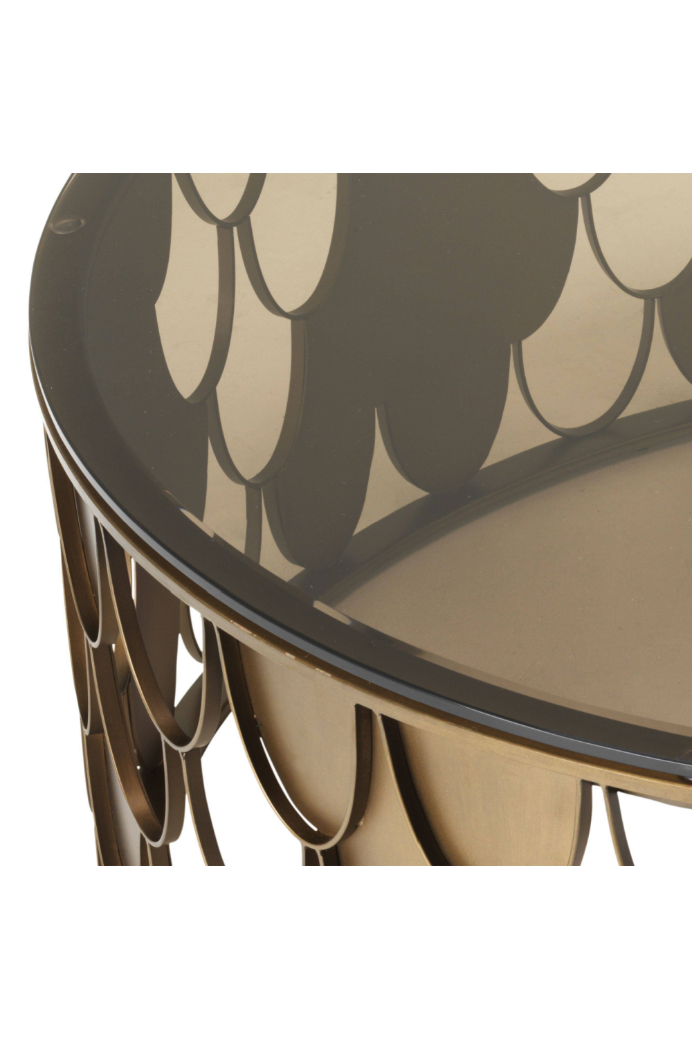 Copper Scalloped Coffee Table | Eichholtz L'indiscret | OROA