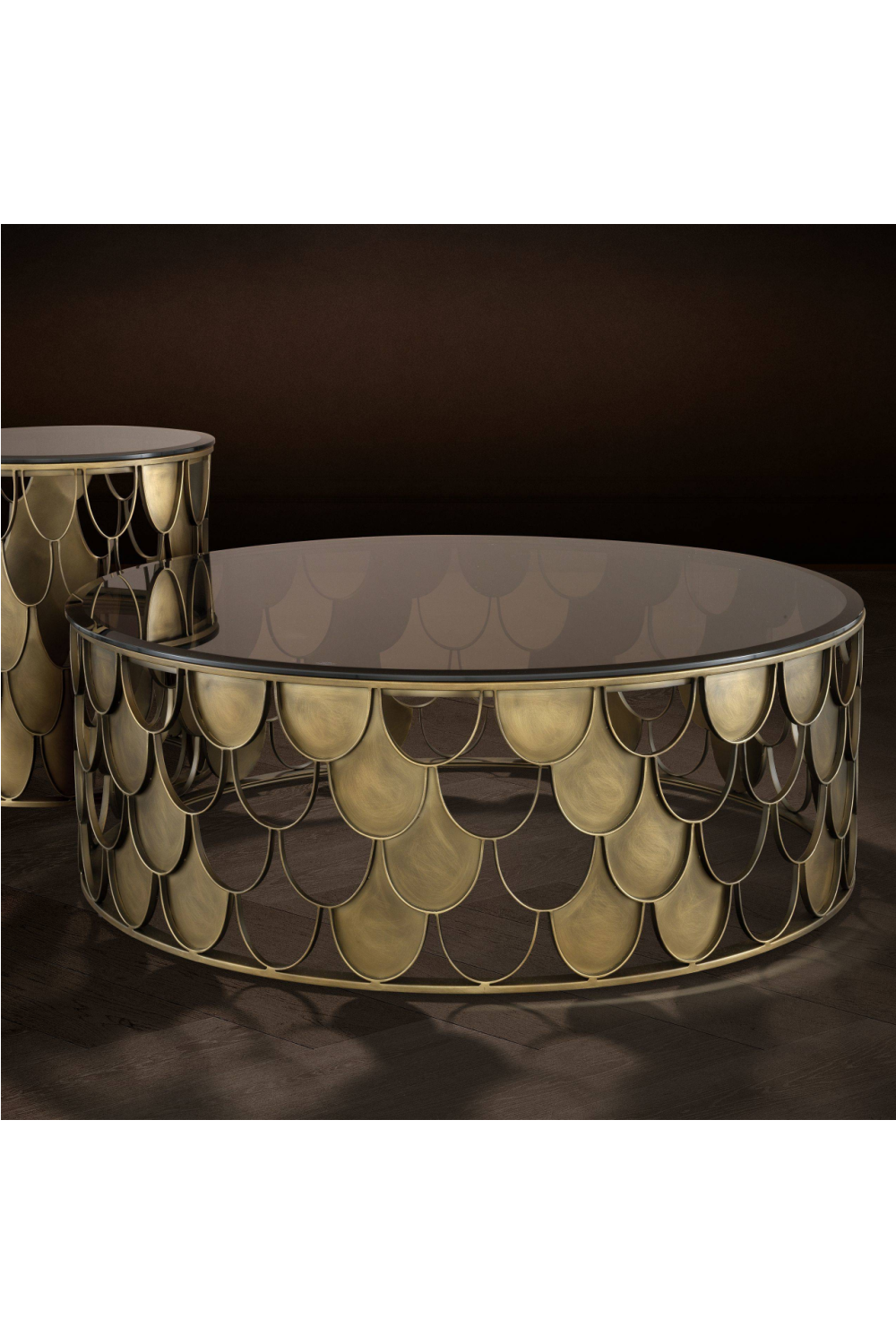 Copper Scalloped Coffee Table | Eichholtz L'indiscret | OROA
