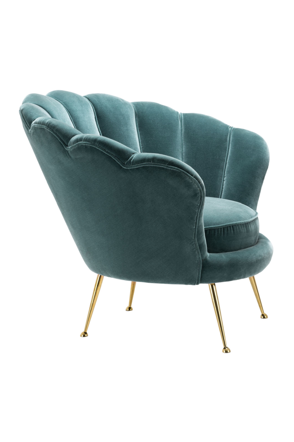 Blue Scalloped Accent Chair | Eichholtz Trapezium | Oroa.com
