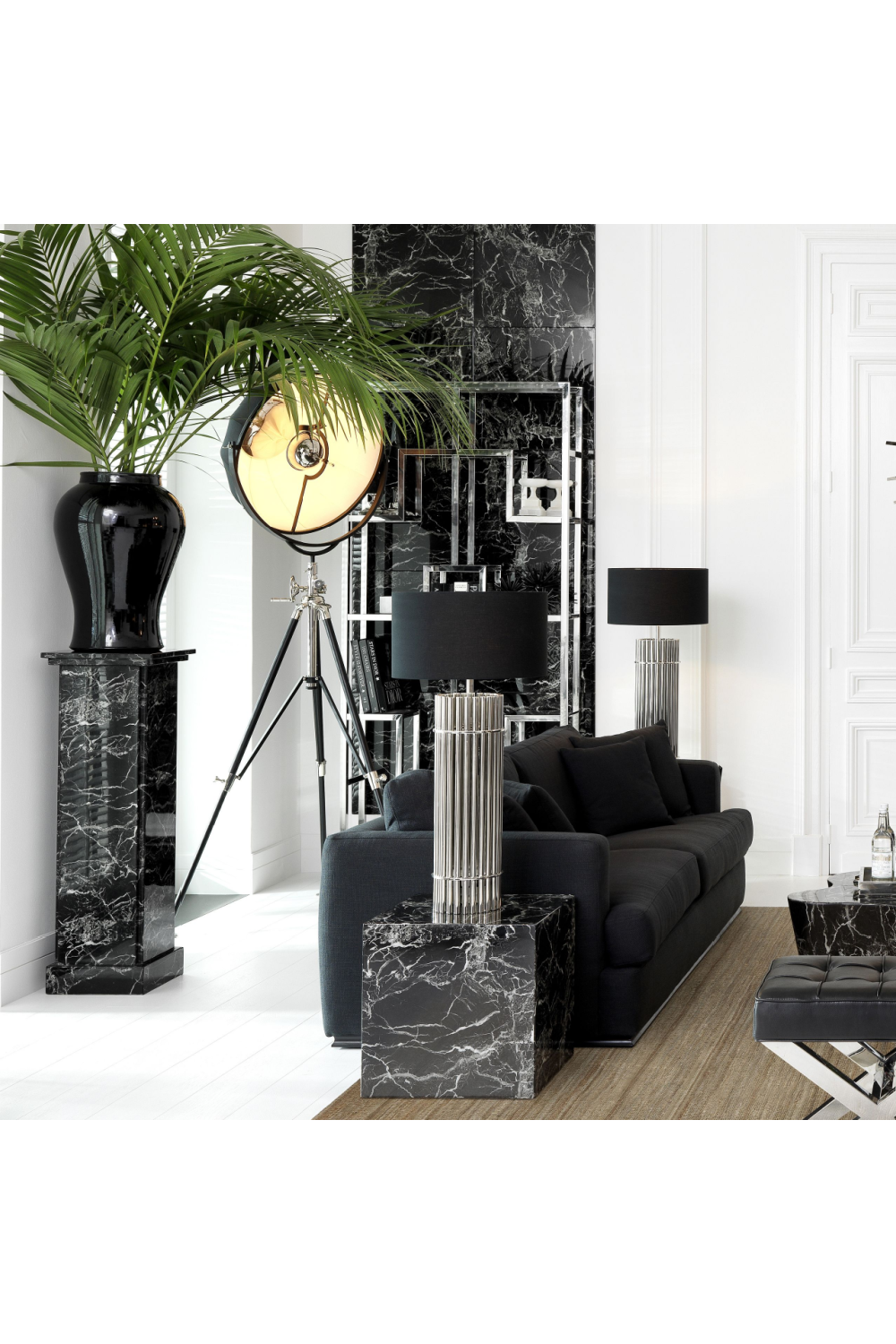 Black Marble Column | Eichholtz Caselli | OROA