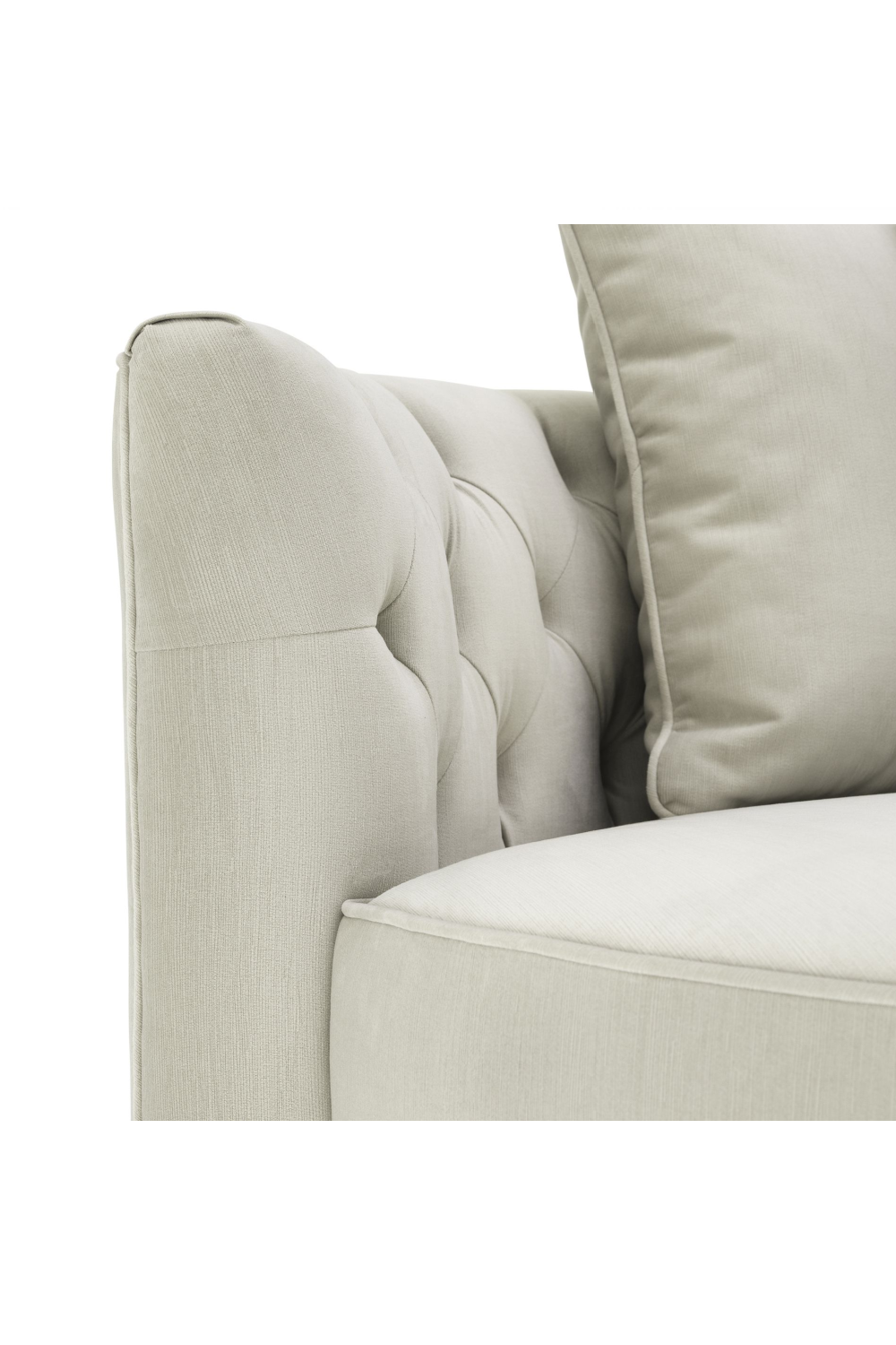Round Gray Buttoned Sofa | Eichholtz Carlita | Oroa.com