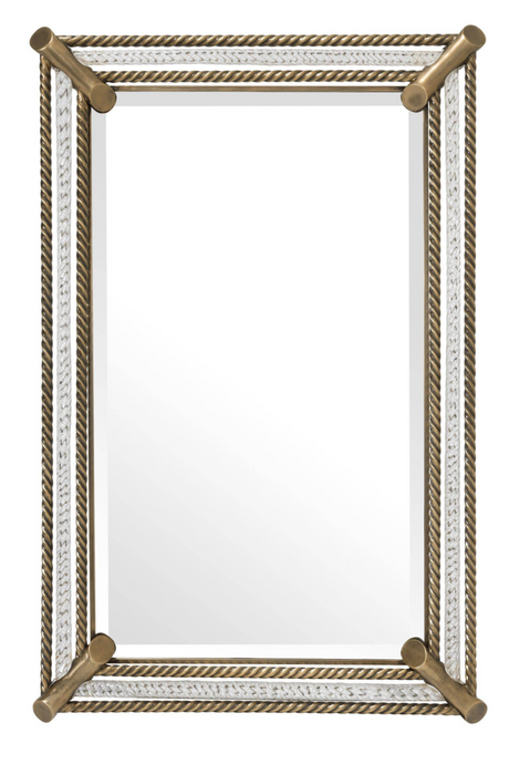 Brass Roped Frame Wall Mirror | Eichholtz Cantoni | OROA