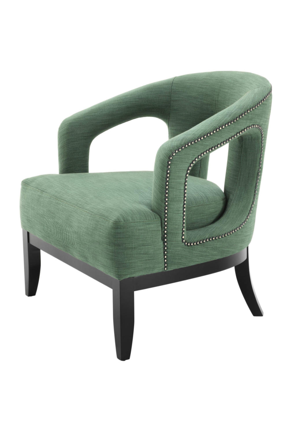 Studded Green Accent Chair | Eichholtz Adam| Oroa.com